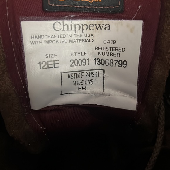 Chippewa Made in U.S.A 8” Logger Boots - Picture 2 of 3